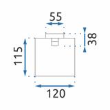 Portarrollos de papel higiénico OSTE 05 CHROME