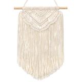 DEKORACJA ŚCIENNA BOHO MAKRAMA ECRU 322149