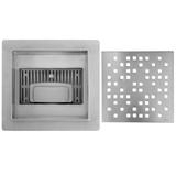 Odpływ liniowy REA DOTS STAL SZCZOTKOWANA 15x15