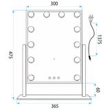 Lustro LED Style Białe 30x40