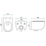 Misa WC podwieszana Rea Carter N2 Rimless