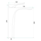 Bathroom faucet PREMIUM Rea Joe Brush Copper High