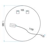 LED sienas spogulis 60cm BAS