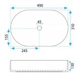 Umywalka nablatowa Rea Vanda Cinnamon Matt