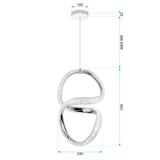 LED-Hängeleuchte G077-3CPR Gold