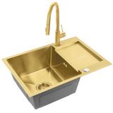 Стальная мойка для кухни Paul BRUSH GOLD