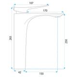 Fürdőszobai csaptelep Rea Vision Chrome High