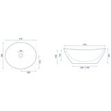 Umywalka nablatowa Rea Sofia in Black Gold