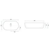 Vasque à poser Rea Amelia 52