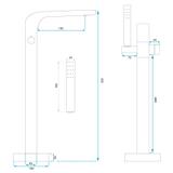 Bateria wannowa Rea CLARK ZŁOTA