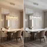 LED кристална висяща лампа SWE073-CP 60cm Chrome