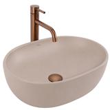 Lavabo à Poser Rea Focus Taupe