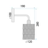 Wandlampe BOHO APP1623-1W