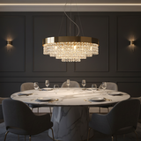 Lampa sufitowa wisząca APP1787-16CP 60 cm Złota