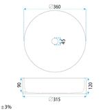 Nadgradni umivaonik Rea Stefania Fiori