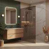 Kabina prysznicowa Walk-In Rea Flexi Brown / Brush Copper 110