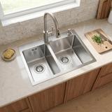 Oceľové umývadlo Toby BRUSH STEEL