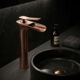 Rubinetto da lavabo Rea Laguna antique Brush Copper high