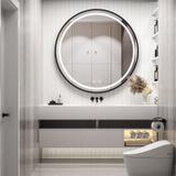 Spiegel LED 50cm MMJ Black