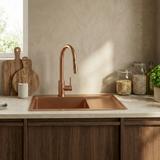 Évier en acier Fin BRUSH COPPER