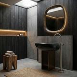 Voľne stojaca batéria REA LUNGO Brush Nickel vysoká