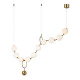 LAMPA SUFITOWA WISZĄCA LED APP1444-10CP Złota