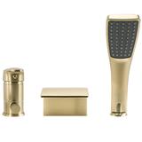 Třídílná vanová baterie REA RIVEN Brush Gold