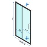 Zuhanykabin Rapid Slide Chrom