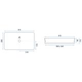 Denis Black Stone Matt nadgradni umivaonik