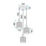 Hängelampe EBT026-3CP GOLD