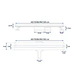 Lineáris lefolyó NEO Slim Pro szálcsiszolt réz 70