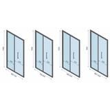 Kabina Prysznicowa Przyścienna Rapid Fold Black