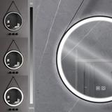 Scáthán Bhabhta LED Crochta ar Stráip 80cm 105