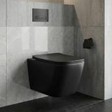 Toilet bowl Rea Julio Black Matt