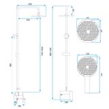 Zuhanyszett REA AVALON  Titanium