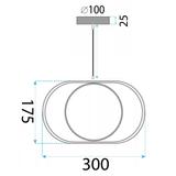 Lampa wisząca LED APP1554-CP Black