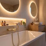 Bathroom faucet REA Foss Gold Brush
