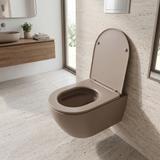 Felfüggesztett WC-csésze REA Focus Tornado Taupe
