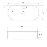 Umivalnik na podstavku Rea Marcela 60 Kallisto