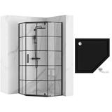 Duschkabine HEX Black  90x90