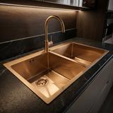 Νεροχύτης από μαύρο ατσάλι Joel BRUSH COPPER