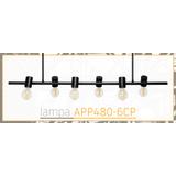Hängelampe Metall black APP480-6CP
