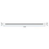 Flessibile doccia Rea Chrome 150 cm