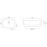 Umywalka nablatowa Rea Belinda COPPER BRUSH / Black