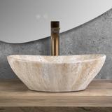 Νιπτήρας Επιτραπέζιος Rea Sofia Savana Matt/ 41 χ 34,5 χ μαρμάρινη εμφάνιση