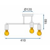 Deckenlampe  Black mat 392200