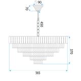 Люстра Cristal G058-CP 60CM GOLD