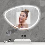 MIROIR MURAL LED AVEC FONCTION BLUETOOTH 70x100cm FOG