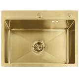Zlewozmywak stalowy REA Liam Złoty szczotkowany