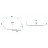 Aufsatzwaschbecken Rea Nadia Black Marble Shiny